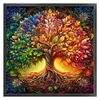 (Multi-Style) Life Tree-14CT Stamped Cross Stitch 40*40cm/15.75*15.75in