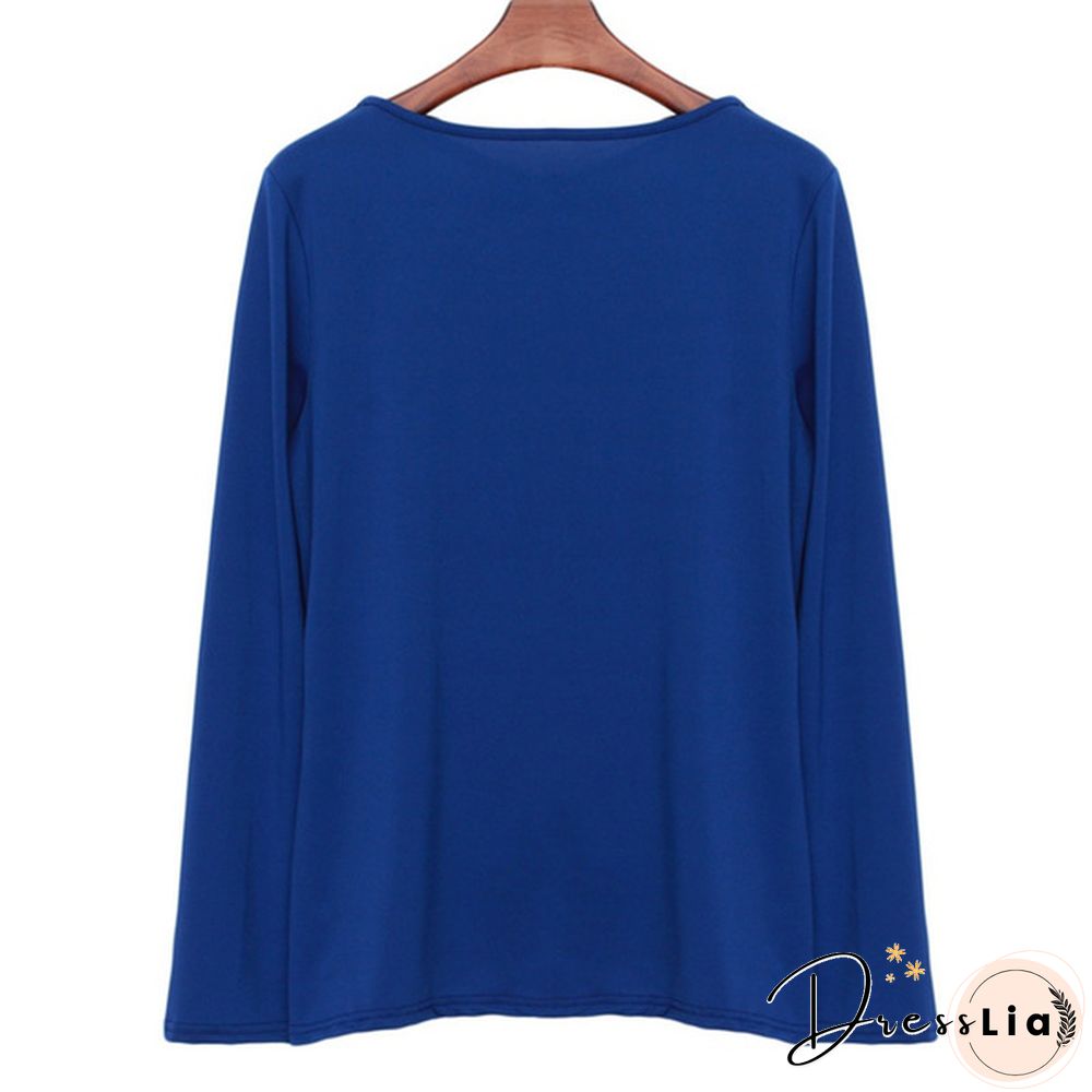 Spring Summer Fashion Solid Color Long Sleeved Shirt Irregular Twisted Casual Loose Blouse Tops