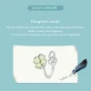 Lucky Four-Leaf Clover Ring 925 Sterling Silver