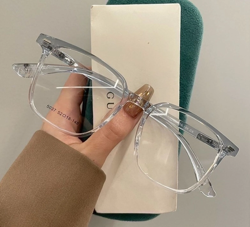 Minimalist Solid Color Resin Square Full Frame Optical Glasses