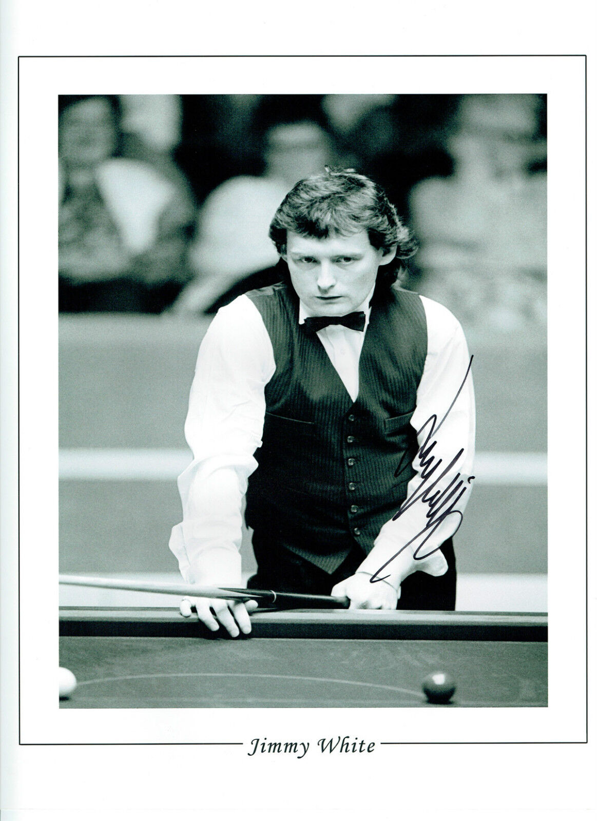 Jimmy WHITE Signed Autograph 16x12 Classic Portrait Snooker Photo Poster painting AFTAL COA