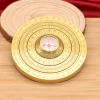 Brass Compass Metal Decompression Rotating Toy Tai Chi Bagua Fingertip Gyroscope indoor Leisure Decompression Artifact