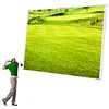 [US Local Warehouse] 9.8x13ft Golf Simulator Impact Screen Launch Monitor Projector Screen with Grommet Holes Golf Hitting Screens for Indoor/Home/Garage Training