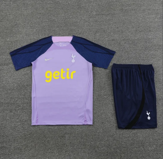 23/24 Tottenham Training Short Sleeve Kit Football T-Shirt Thai Quality