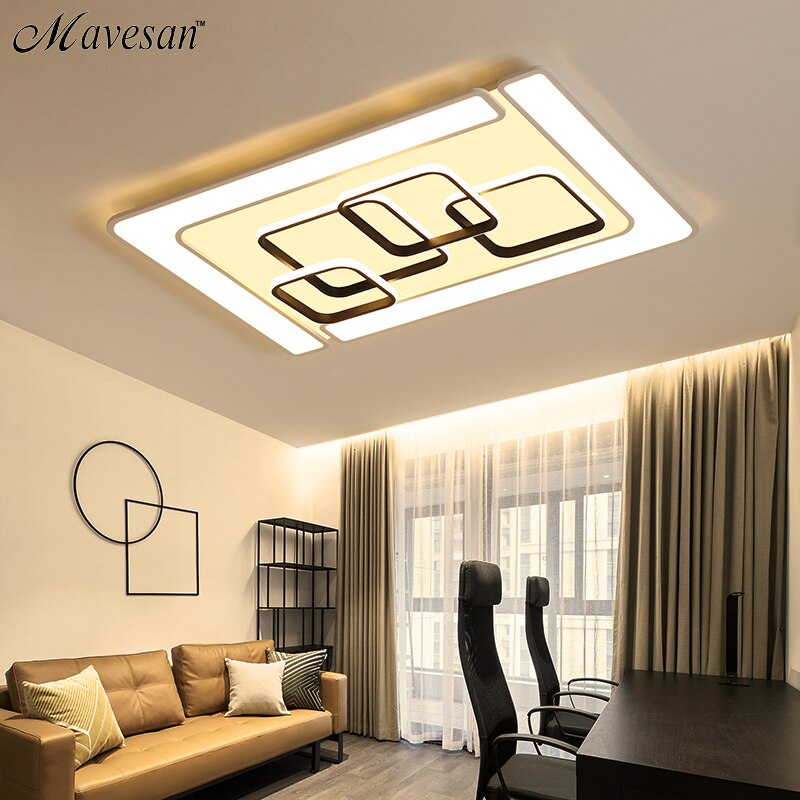 Modern LED Ceiling Lamp Fixture For Living Room Touch Remote Control Dimming For Dining Room Bedroom Lights fixture Iron Body