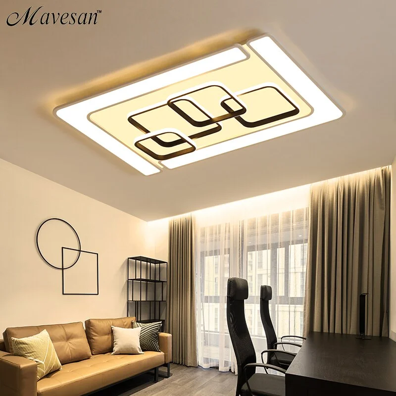 Modern LED Ceiling Lamp Fixture For Living Room Touch Remote Control Dimming For Dining Room Bedroom Lights fixture Iron Body