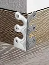 6PCS Retro Metal Corner Protector Iron Skiffers Skirting Board Corner Protector