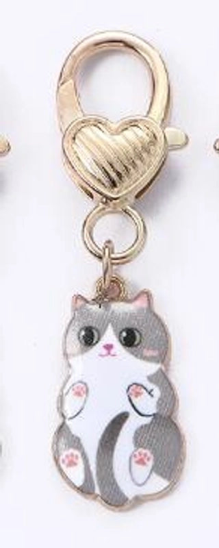 Minimalist Cat Zinc Alloy Women’s Keychain