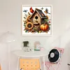 Red Bird Pumpkin Cottage-11CT Stamped Cross Stitch 40*40cm/15.75*15.75in tapestrymarket
