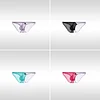 Men's Low Waist Transparent Sexy Ice Silk Seamless U-Convex Briefs