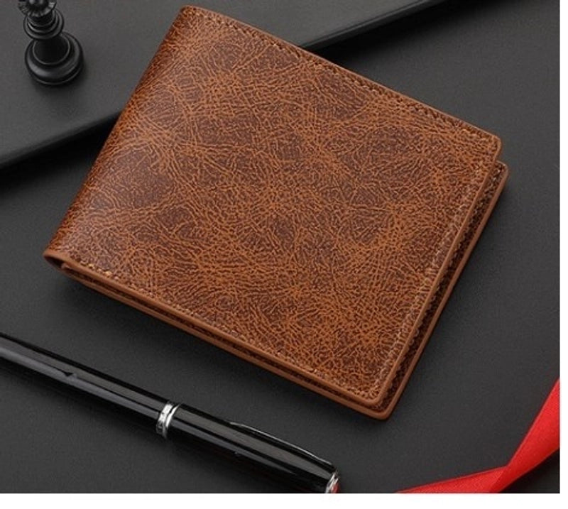Men’s Solid Color Pu Leather Wallets