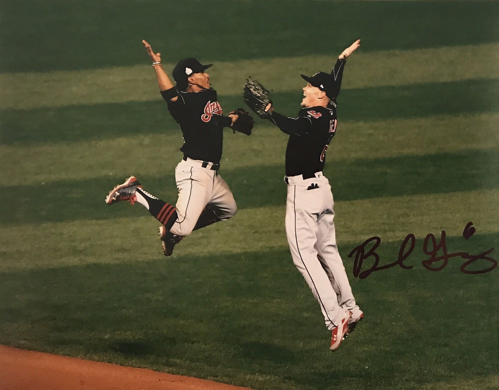 Brandon Guyer Signed Autographed Cleveland Indians 8x10 Photo Poster painting World Series