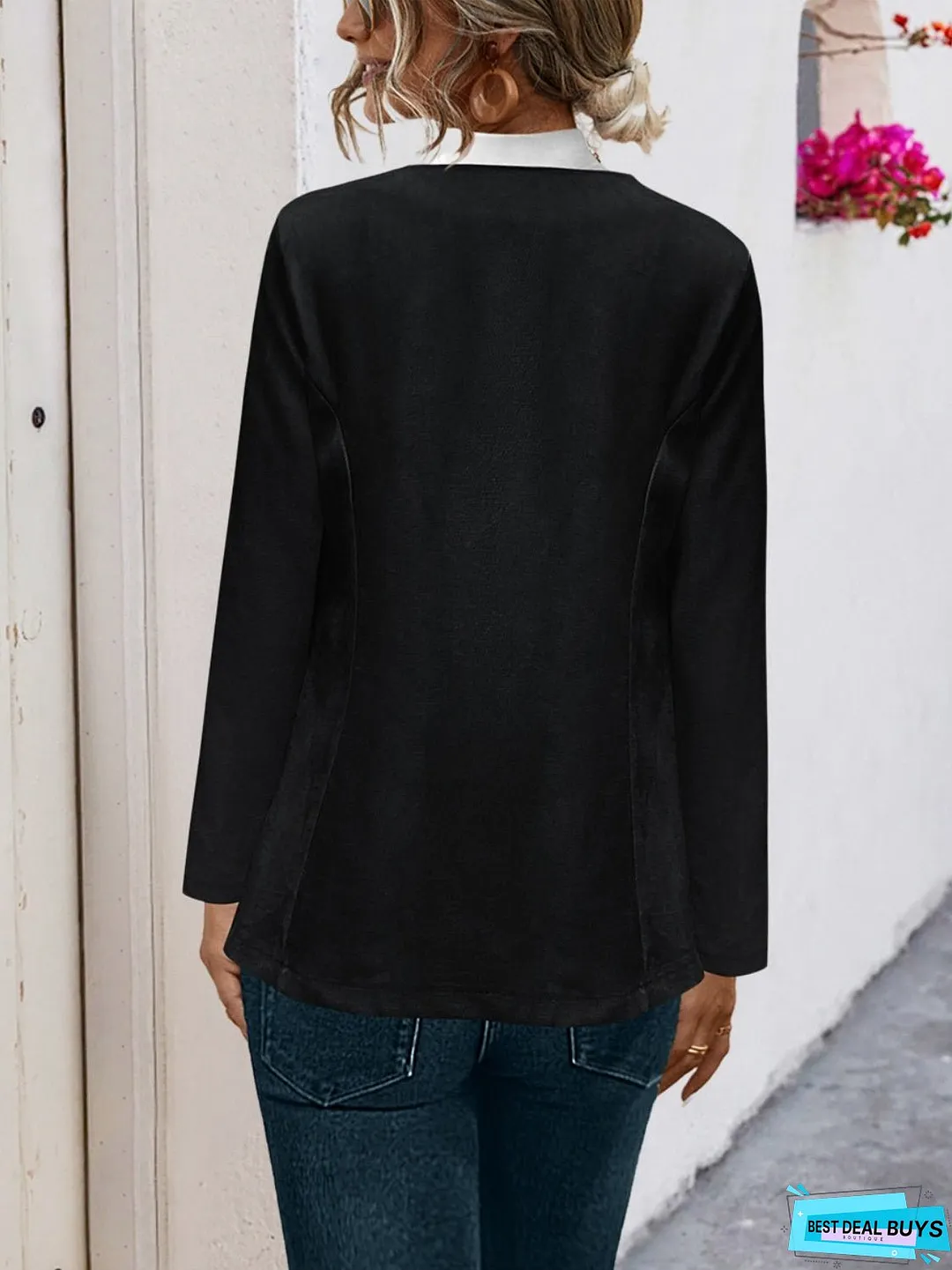 Open Front Long Sleeve Cardigan