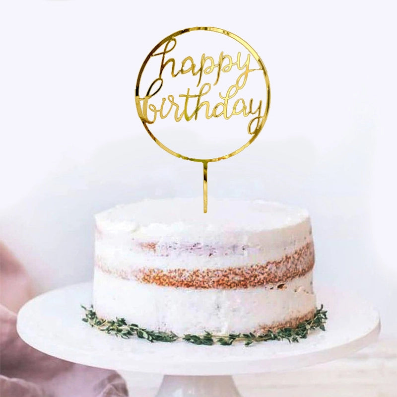 Letter Arylic Party Cake Decorating Supplies