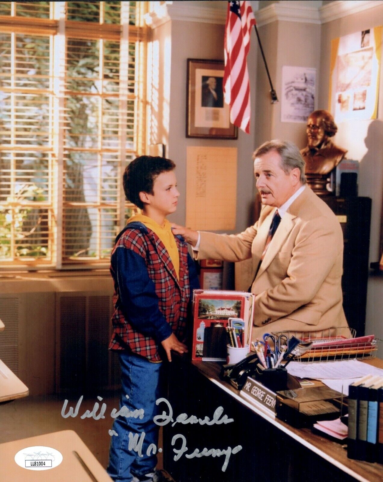 William Daniels Signed Mr. Feeny BOY MEETS WORLD 8x10 Photo Poster painting Autograph JSA COA