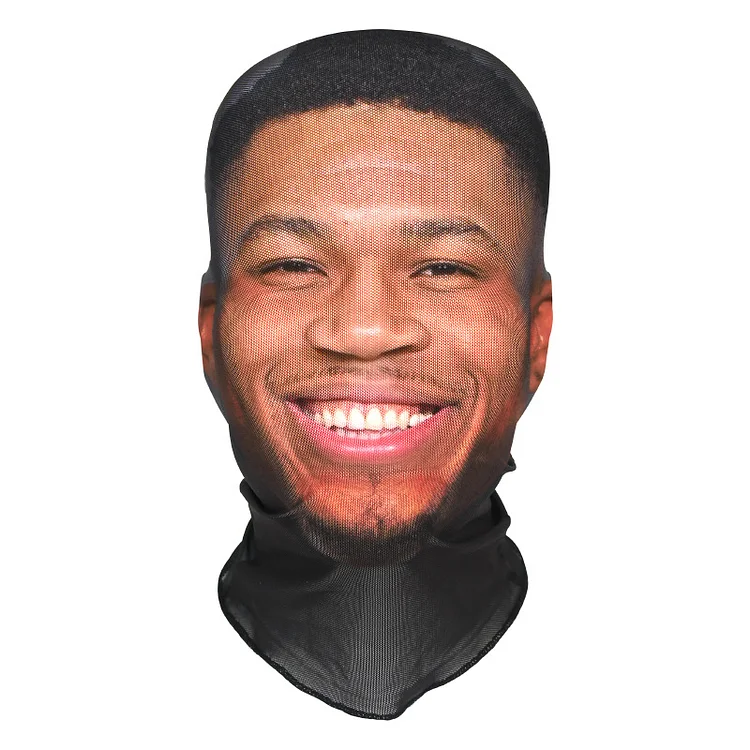 3D Spoof Face Simulation Headgear-Giannis Antetokounmpo