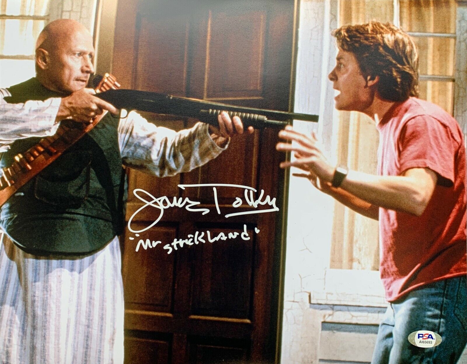 James Tolkan autographed 11x14 Photo Poster painting Back To The Future PSA COA Mr Strickland