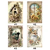 (Multi Style)Animal Flower-Full Embroidery 3 strands 11CT Stamped Cross Stitch-40*60CM-Large Size
