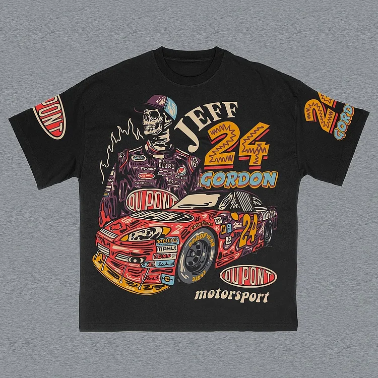 Jeff Gordon 24 Skull Motorsports Graphic T-Shirt