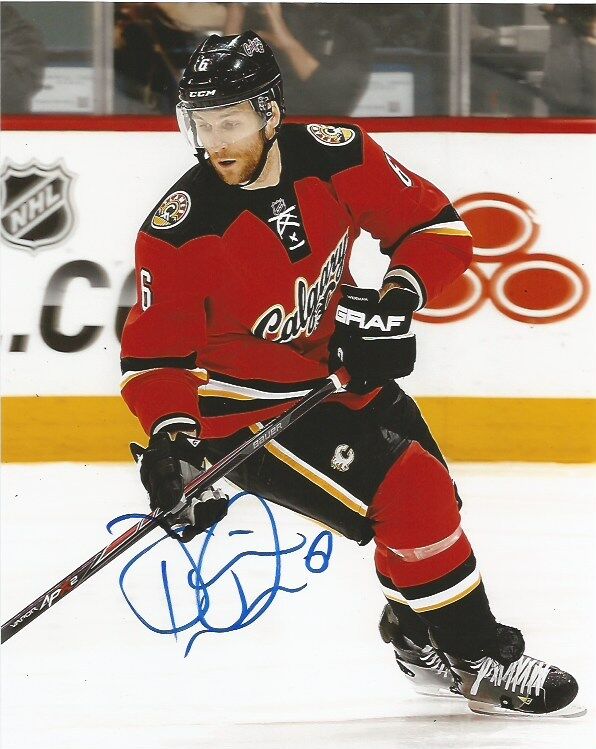 Calgary Flames Dennis Wideman Autographed Signed 8x10 Photo Poster painting COA B