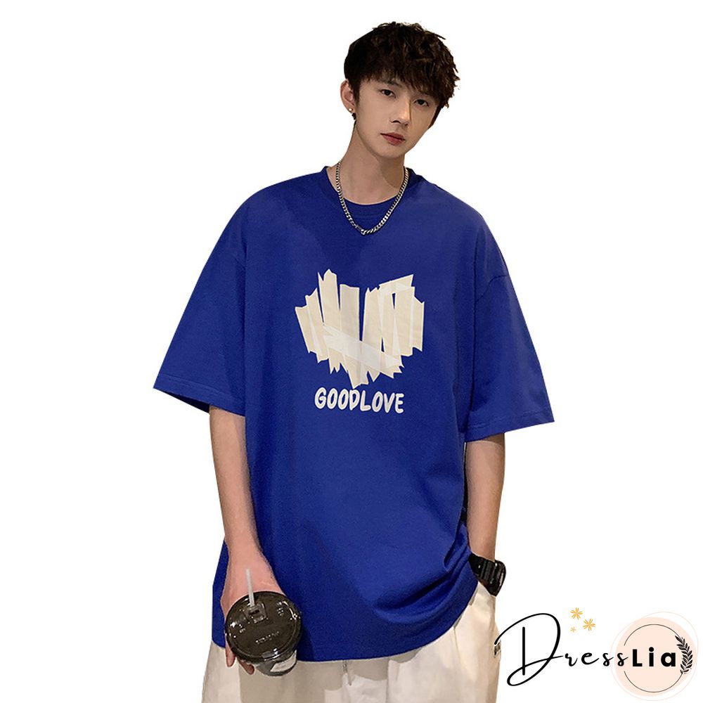 Casual Round Neck Short Sleeve Printed T-Shirt