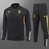 2023/2024 Juventus Half-Pull Training Suit Black Football Shirt 1:1 Thai Quality Set love fball