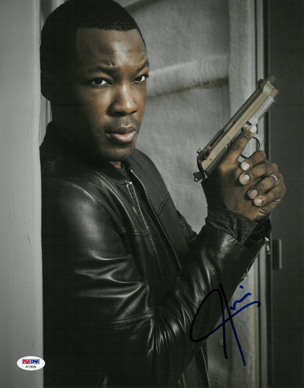 Corey Hawkins Signed Walking Dead Autographed 11x14 Photo Poster painting PSA/DNA #AF24088