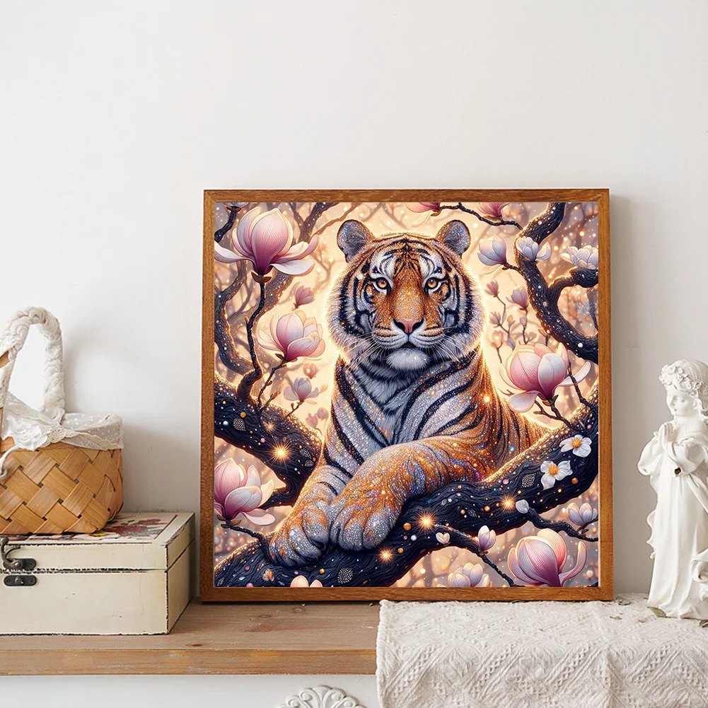 Diamond Painting - Full Round Drill - Tiger(Canvas|30*30cm)
