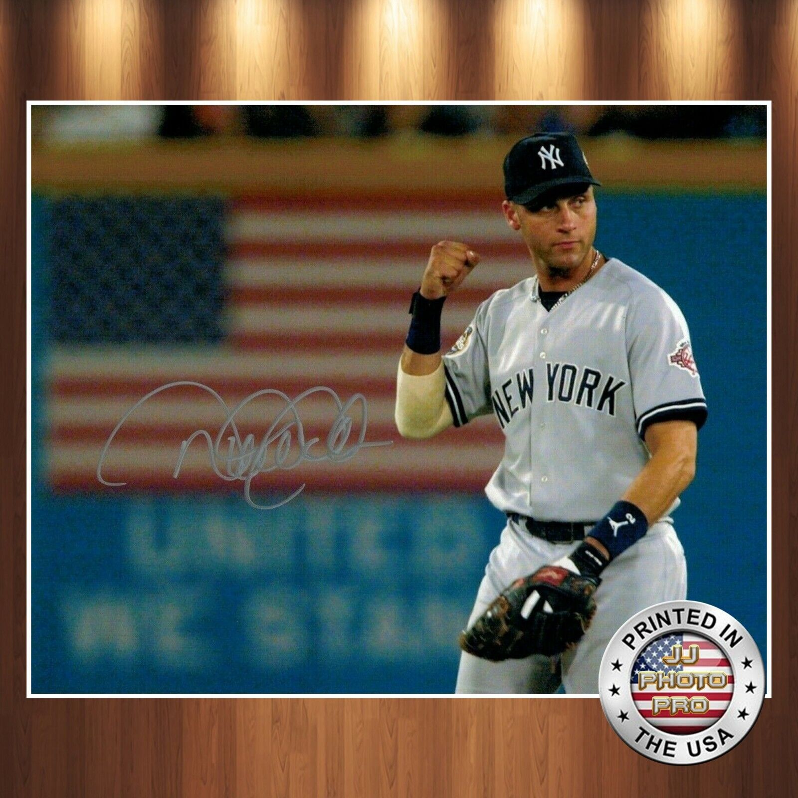 Derek Jeter Autographed Signed 8x10 Photo Poster painting (HOF Yankees) REPRINT