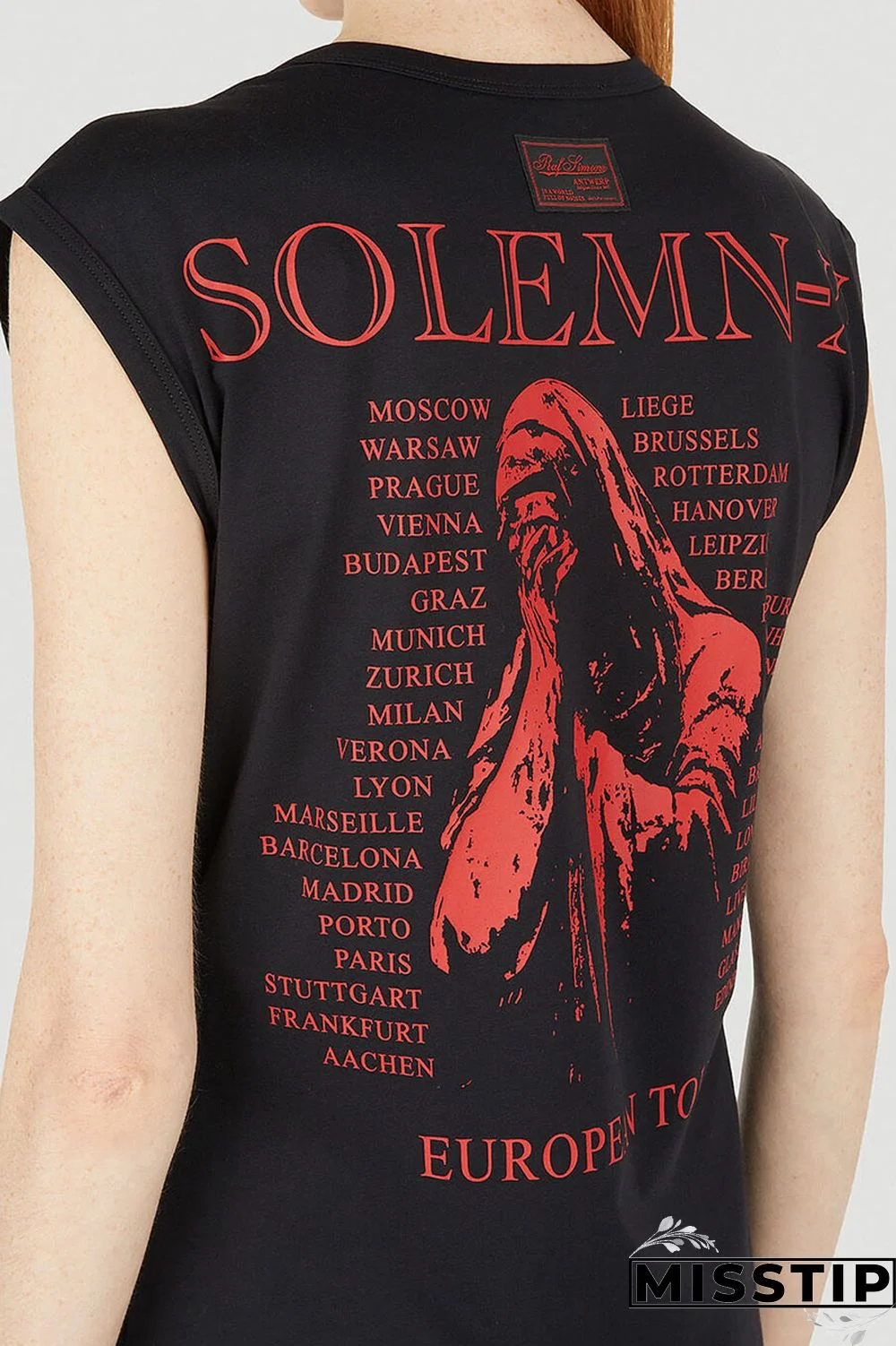 Black Casual Street Print Patchwork O Neck Straight Dresses