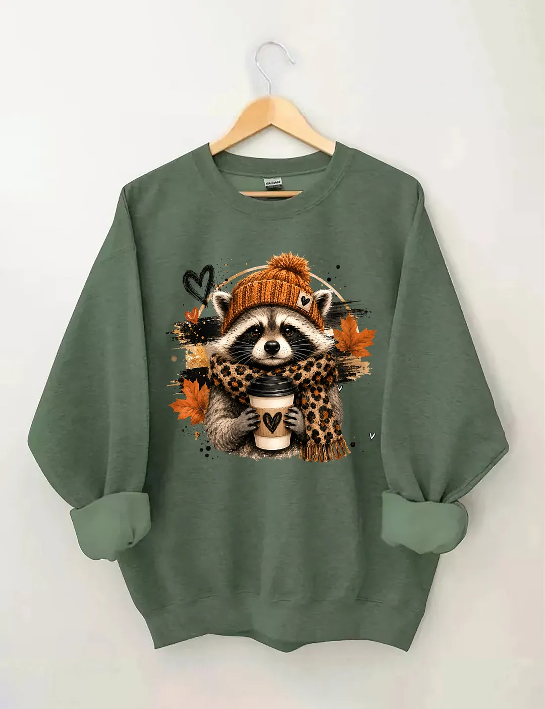 Raccoon Coffee Sweatshirt