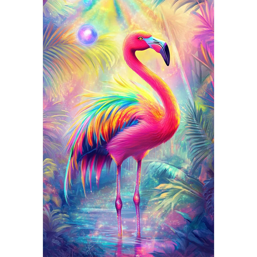 Full Round Diamond Painting - Flamingo(Canvas|40*60cm)