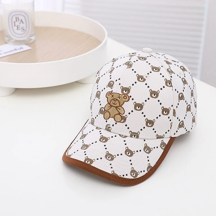 Cute Bear Baseball Cap For Children Summer Mesh Sun Protection Boys Girls Spring Outdoor Sports Snapback Hat Hip Hop Cap Kid Hat
