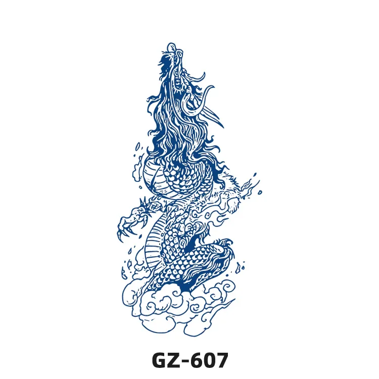 Sdrawing 2022 New Punk Trend Temporary Tattoo Lion Tiger Animal Pattern Juice Tattoo Waterproof Lasting Hot Girl Y2k Fake Tattoo