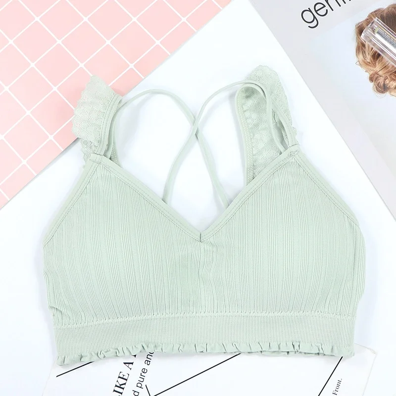 Billionm Sexy New Bra Seamless Lace Wrapped Bralette No Steel Ring Beautiful Back Sleeping Sports Bras
