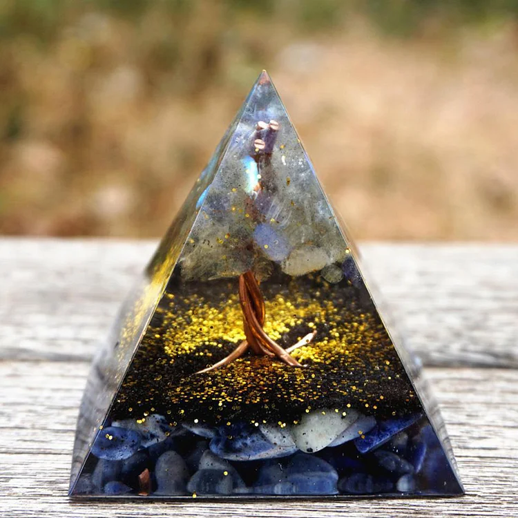 5cm Orgonite Pyramid Orgone Energy Converter Crystal Stone Heal Chakra (F)