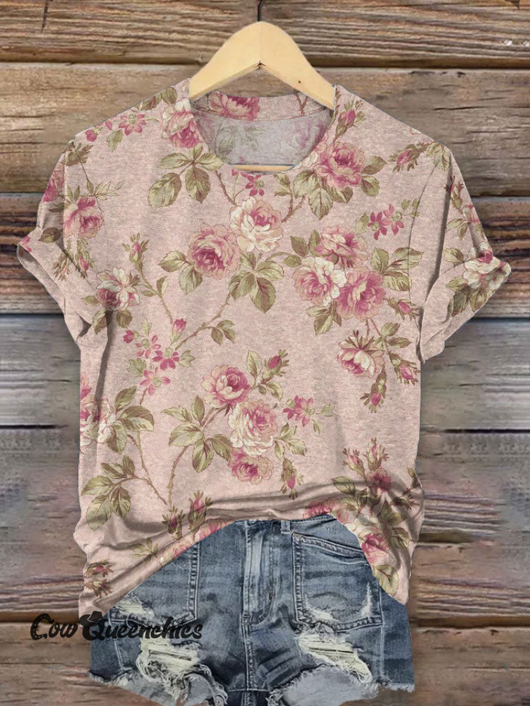 Vintage Art Print T-shirt Multicolor / S