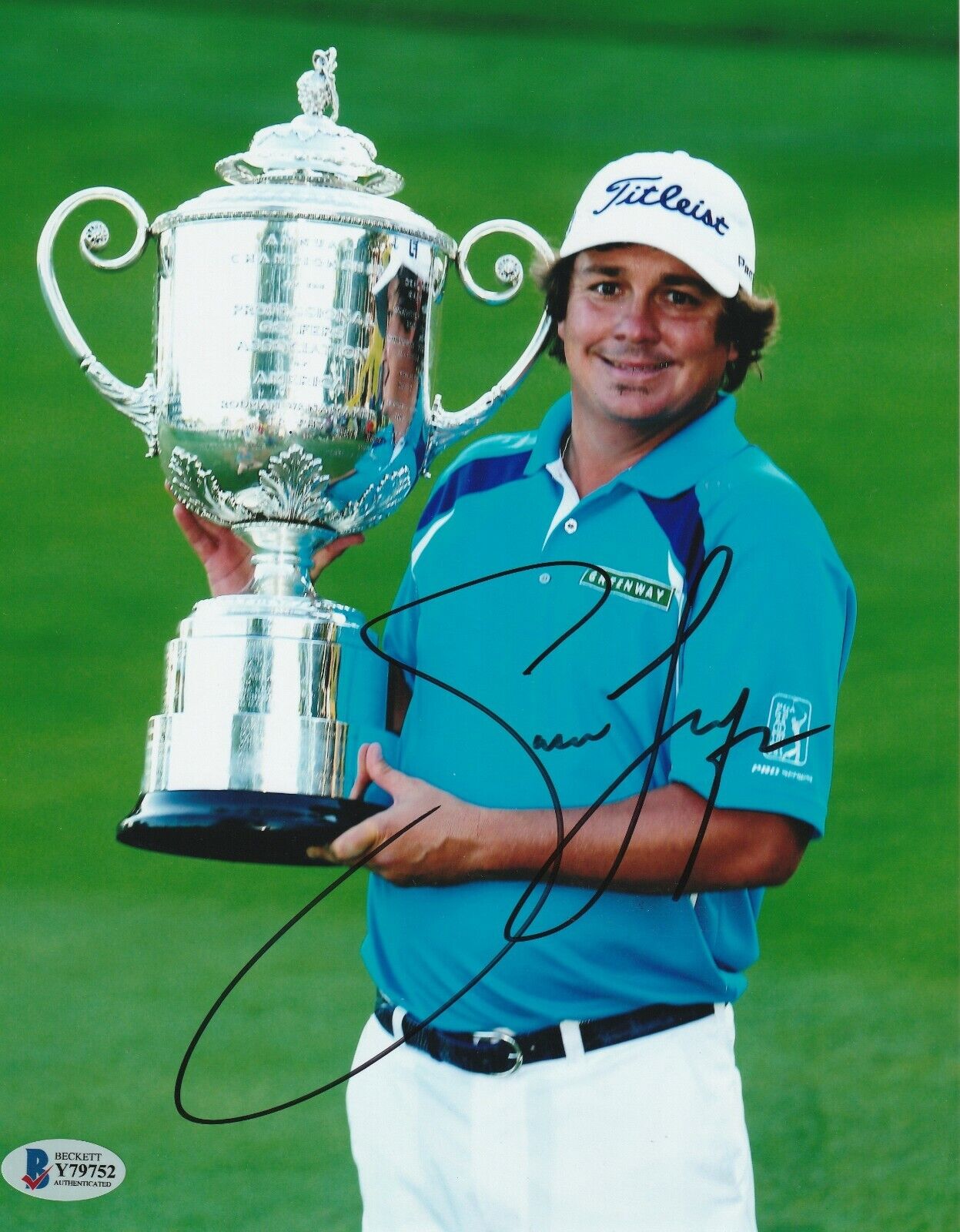 JASON DUFNER Signed trophy 8X10 Photo Poster painting with Beckett COA