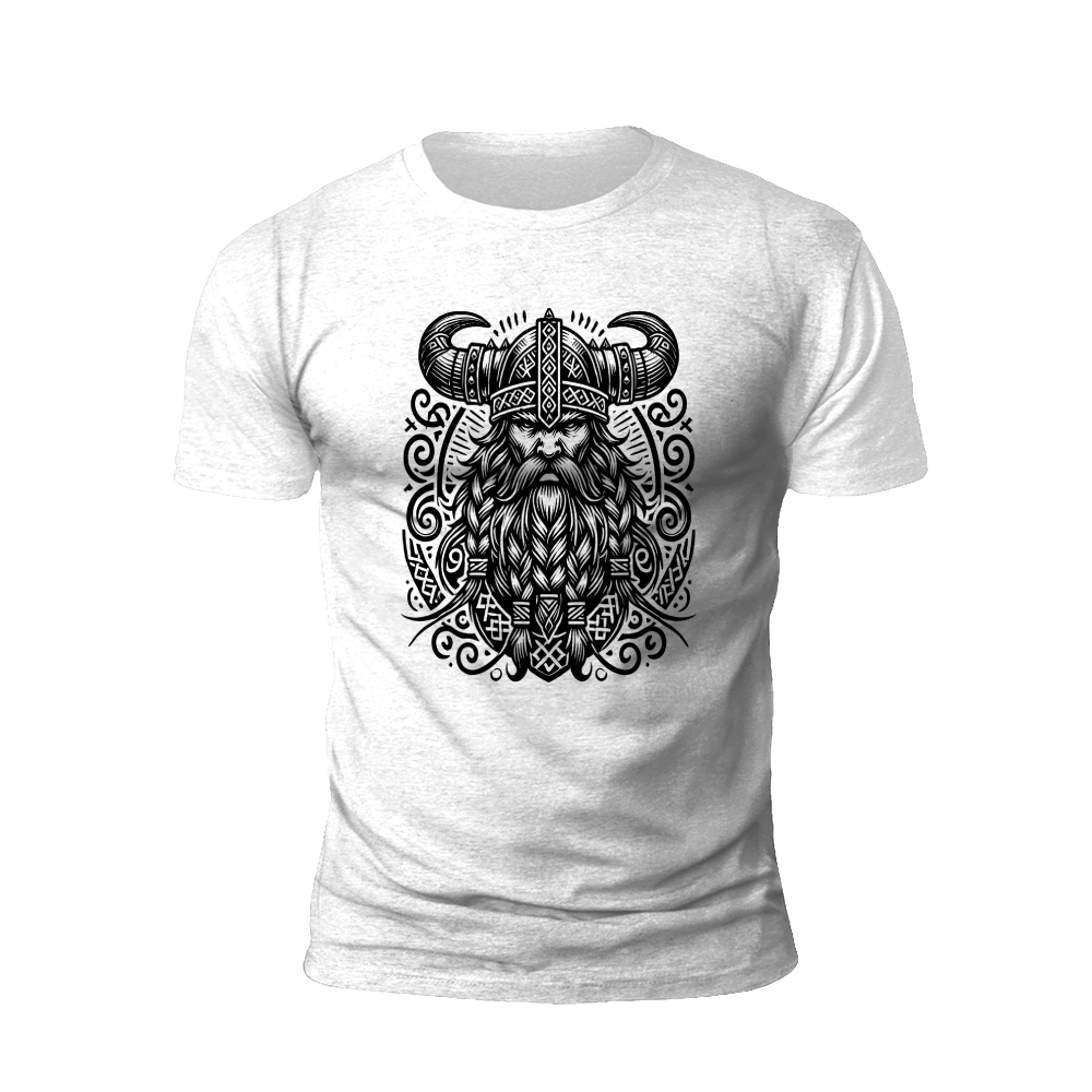 Viking King with Horned Helmet T-Shirt