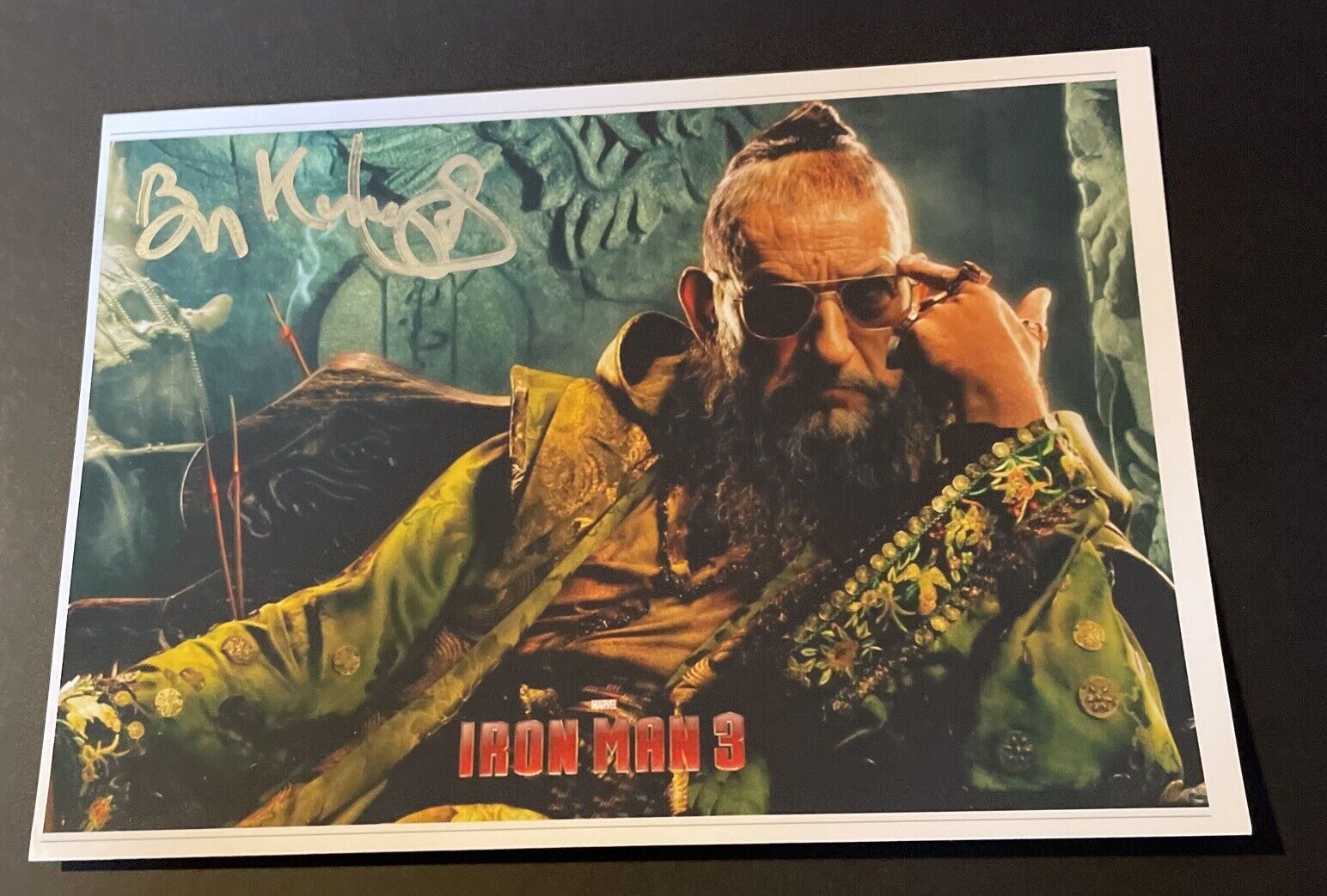 Sir Ben Kingsley Iron Man 3 Hand Signed 7x5 Photo Poster painting Autograph Marvel Actor Film TV