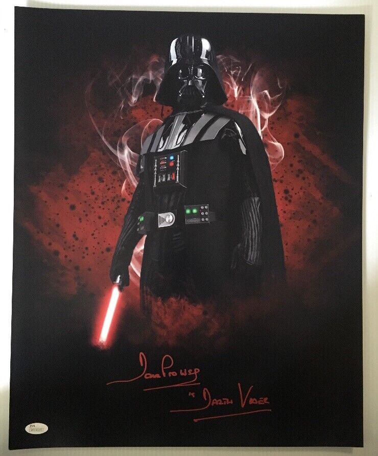 Dave David Prowse Signed Autographed Darth Vader 16x20 Photo Poster painting Star Wars JSA COA 7