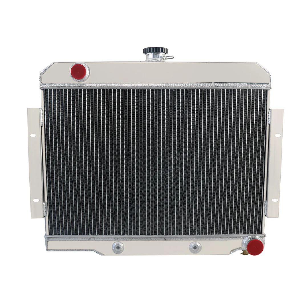 Alloyworks 4 Row Aluminum Radiator For 1972-1986 Jeep CJ CJ5 CJ6 CJ7 & Chevy V8 Conversion