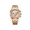 Audemars Piguet Royal Oak Chronograph Rose Gold Silver Dial Diamond Bezel 26315OR.ZZ.1256OR.01