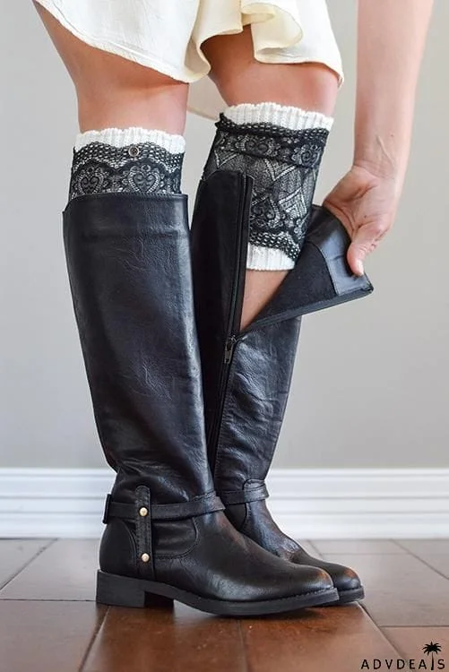 Lace Layered Boot Cuffs