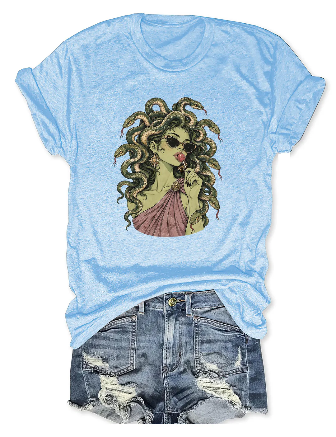 Medusa Lollipop Spooky Halloween T-shirt