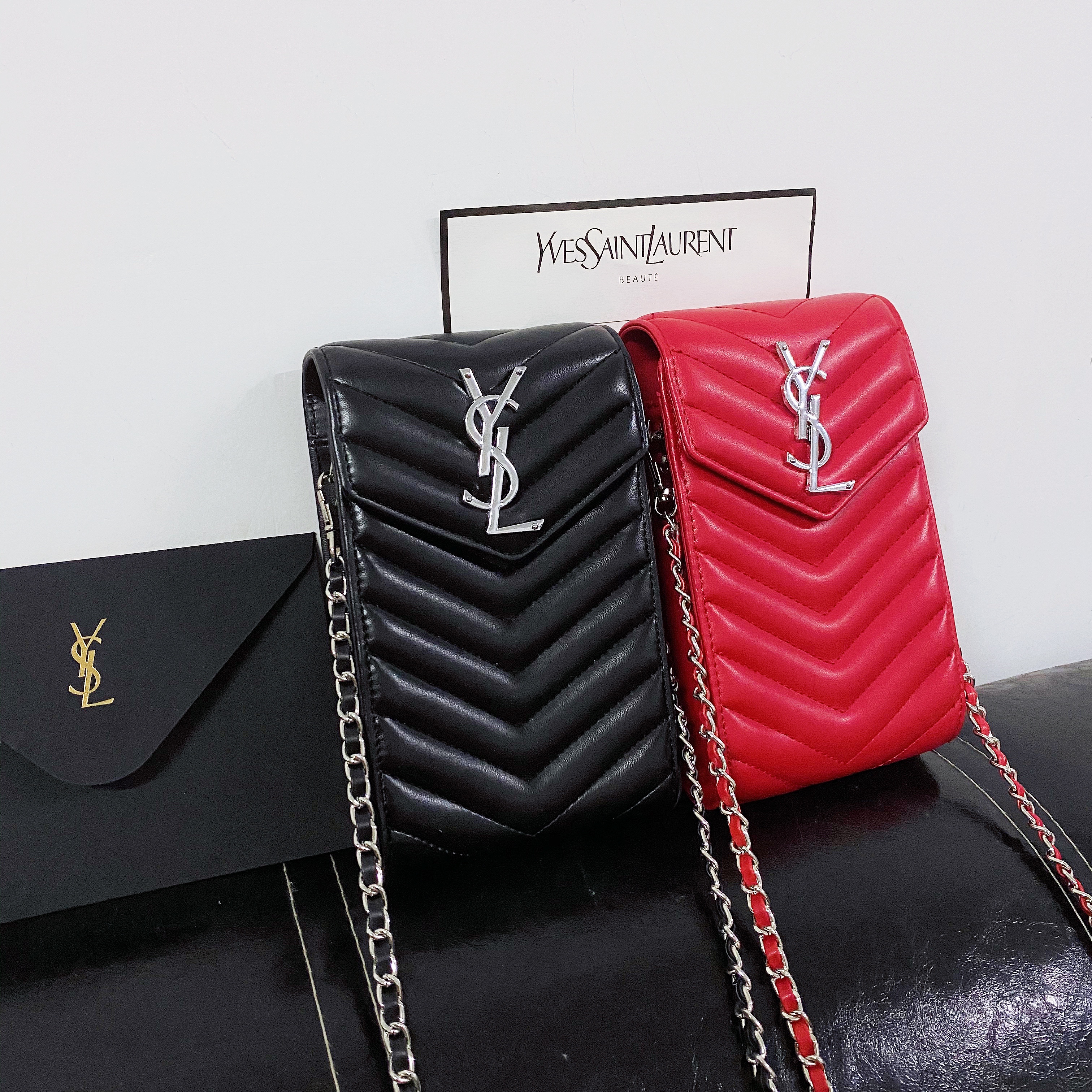 YSL Saint Laurent Loulou Satchel Elegant Phone Crossbody Bag Tote
