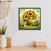 Diamond Painting-DIY Full Round Drill Sunflower Car