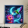 Luminous Lotus Hummingbird-11CT Stamped Cross Stitch 40*40cm/15.75*15.75in