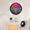 (US Only)Full Embroidery cotton Thread 11CT Printed Mandala Cross Stitch Kit 40x40cm