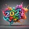 uk.everydayedeals (Limited Stock) Diamond Painting - Full Round - Colorful New Year 2024